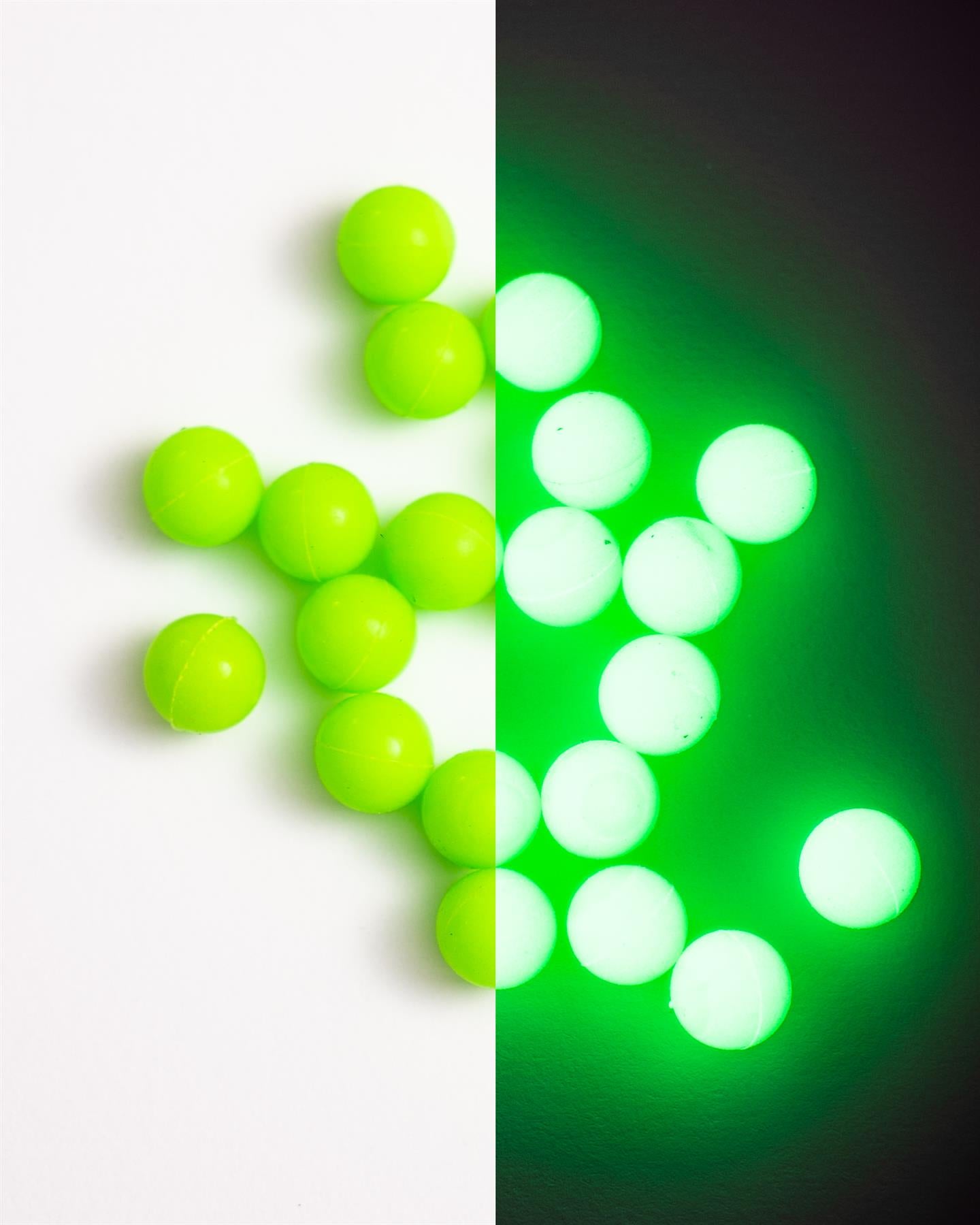 Inova Hi-Vis Duo Round Glow Beads 6mm