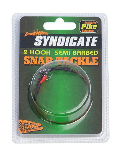 Dinsmores Syndicate Pike 2 Hook Semi Barbed Snap Tackle