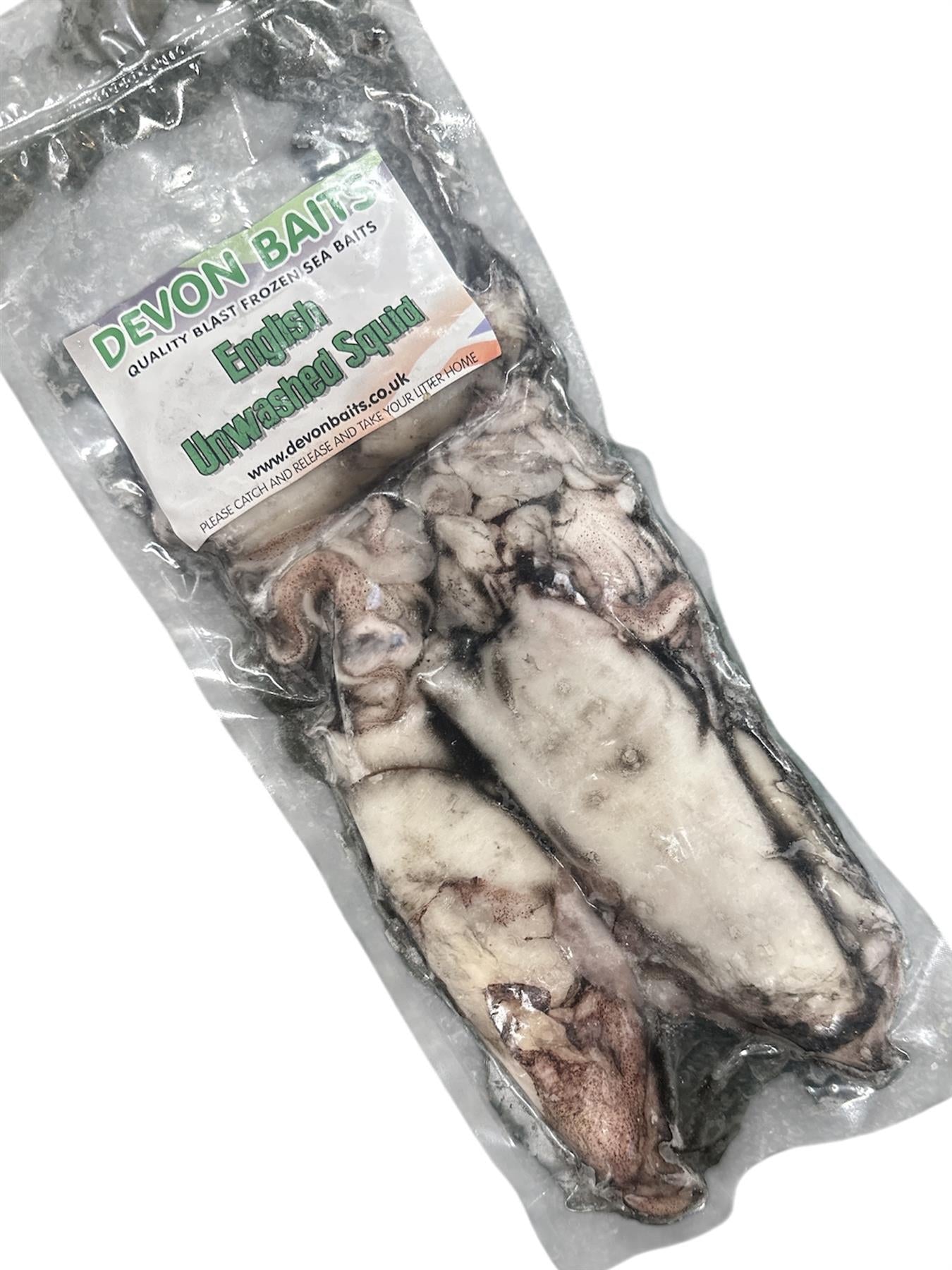 Devon Baits Squid Unwashed English 400g Loligo