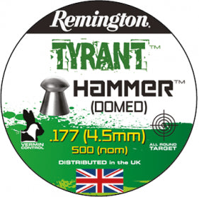 Remington .177 Tyrant Shock Pellets Dome