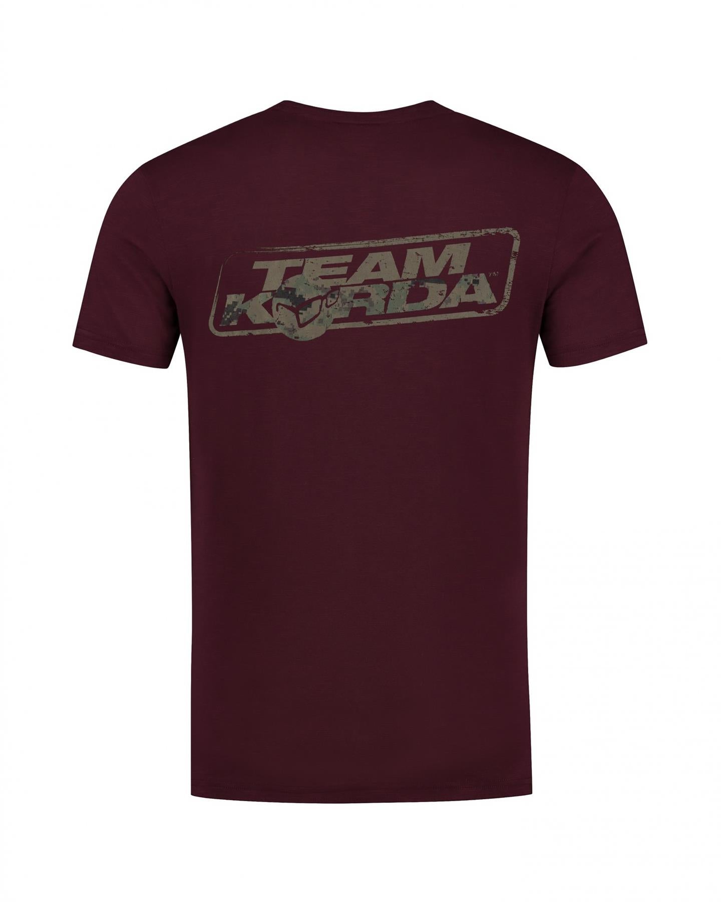 Korda TK Digi Kamo Tee Burgundy