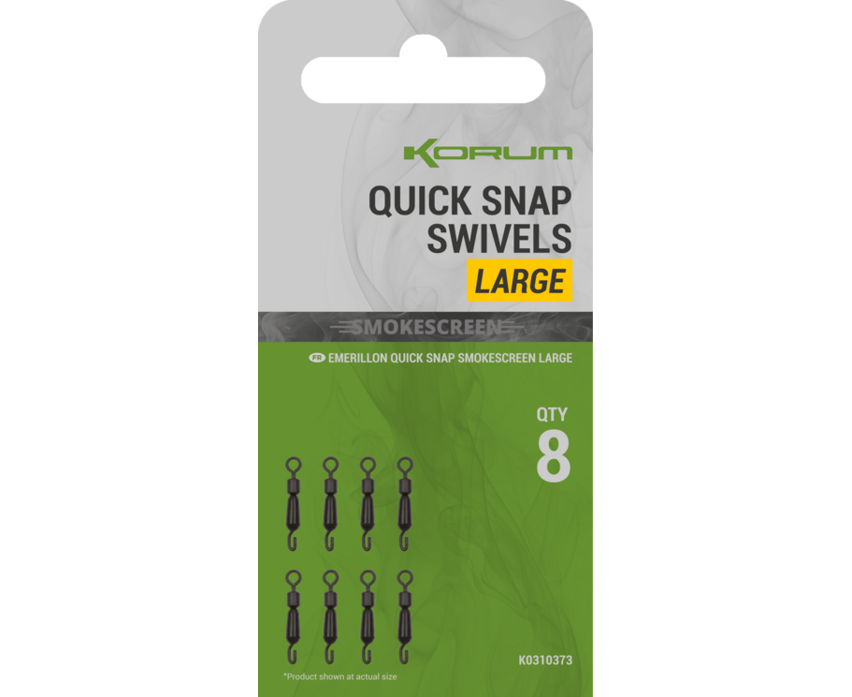 Korum Smokescreen Quick Snap Swivel