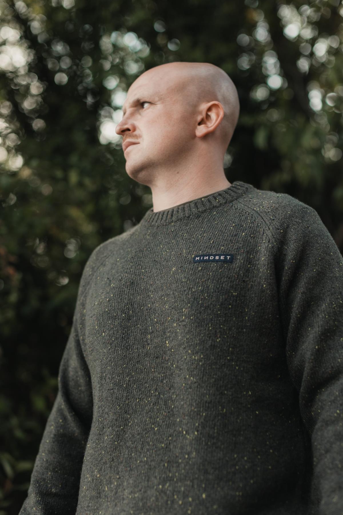 Korda Mindset Fisherman Knitted Sweater Dark Olive