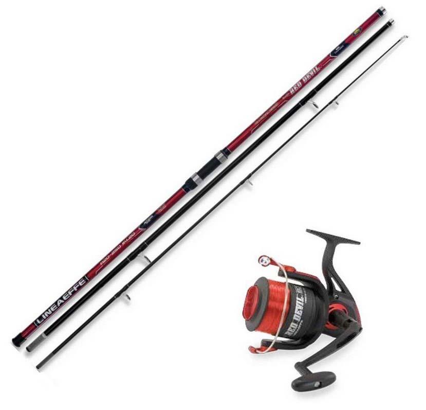 Lineaeffe Xtreme Fishing Spinning Combo Black