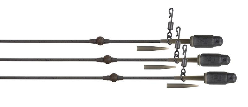 Fox Edges Tuff Tungsten Tubing Heli-Clip Rigs 3pcs