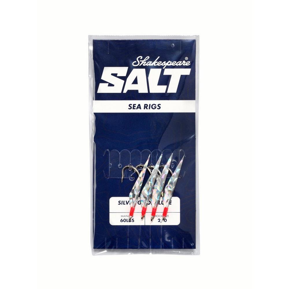 Shakespeare Salt Sea Rig - Silver Ghost Lure