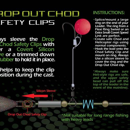 Gardner Drop Out Chod Safety Clips