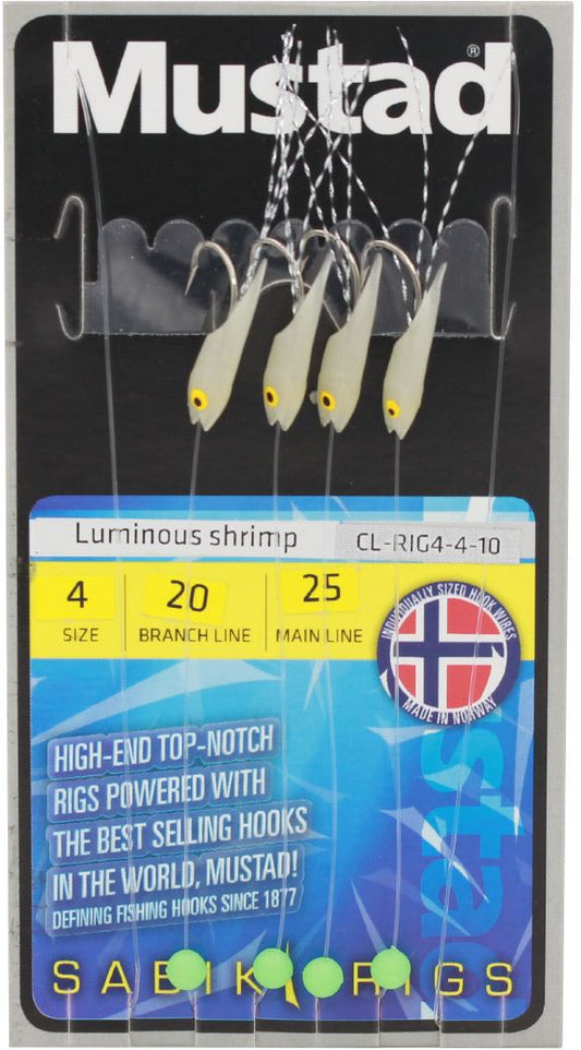 Mustad Luminous Shrimp Size 6 20lb