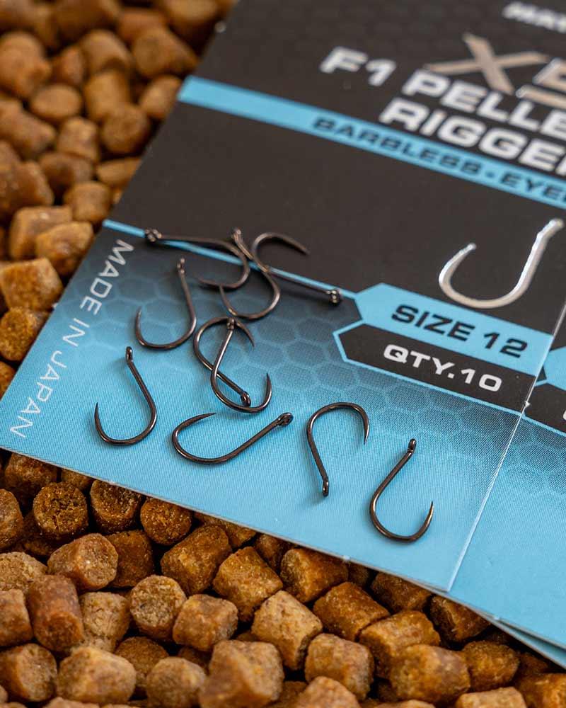 Matrix X5 F1 Pellet Rigger Hook - Eyed Barbless