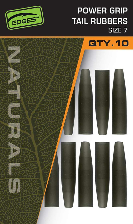 Fox Edges Naturals Power Grip Tail Rubbers Größe 7 