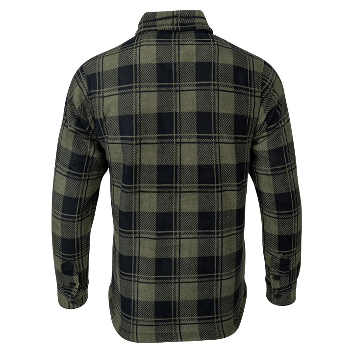 Speero Sherpa Fleece Lined Shirt Green