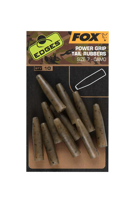 Fox Edges Camo Power Grip Tail Rubbers Taille 7 