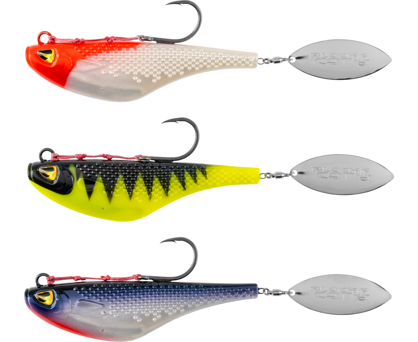 Black Cat Mad Flash Spin Tail 14cm