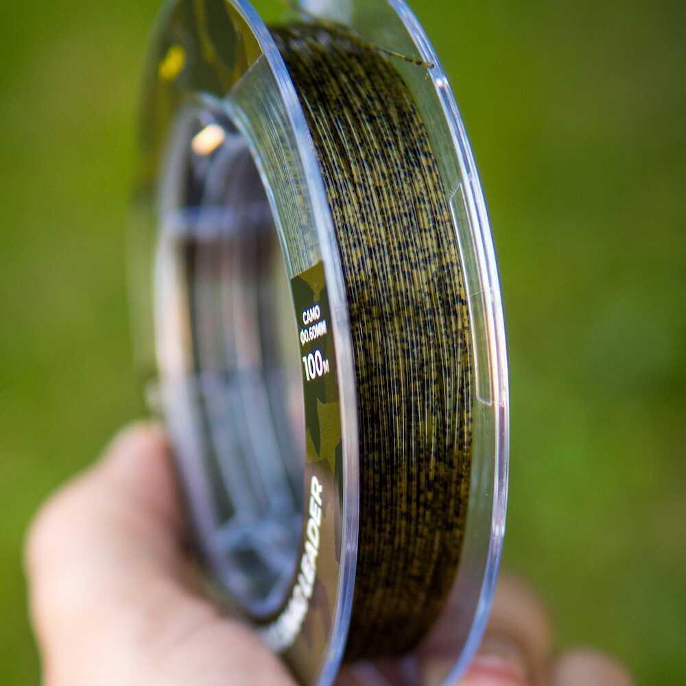 Avid Outline Camo Mono Snag Leader 100m