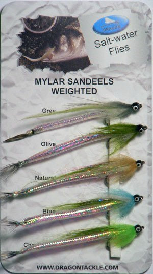 Dragon Tackle Saltwater Flies / Mylar Sandeels