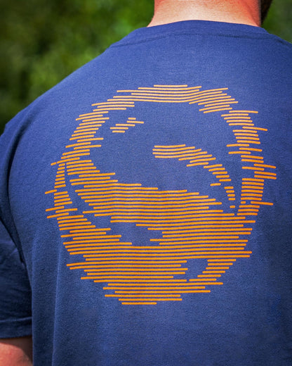 Guru Glitch Tee Navy