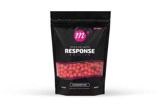 Mainline Response Boilie Strawberry Zest 10mm Standard Pack 450g
