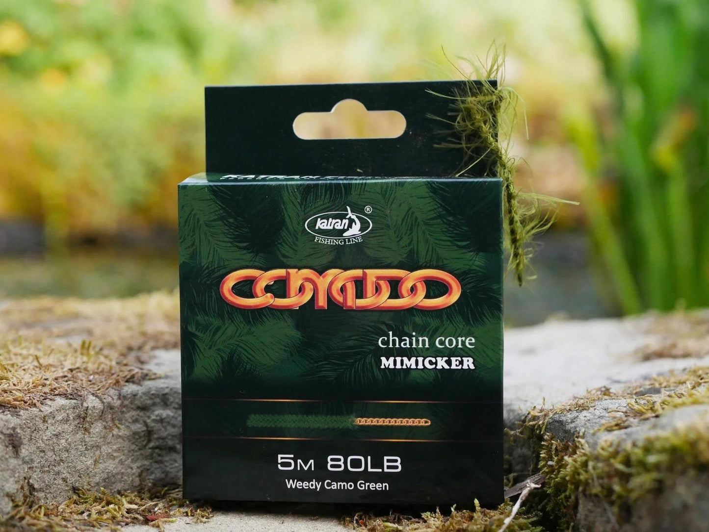 Katran Chain Core Comodo Mimicker Weedy Camo Green 80lb 5m