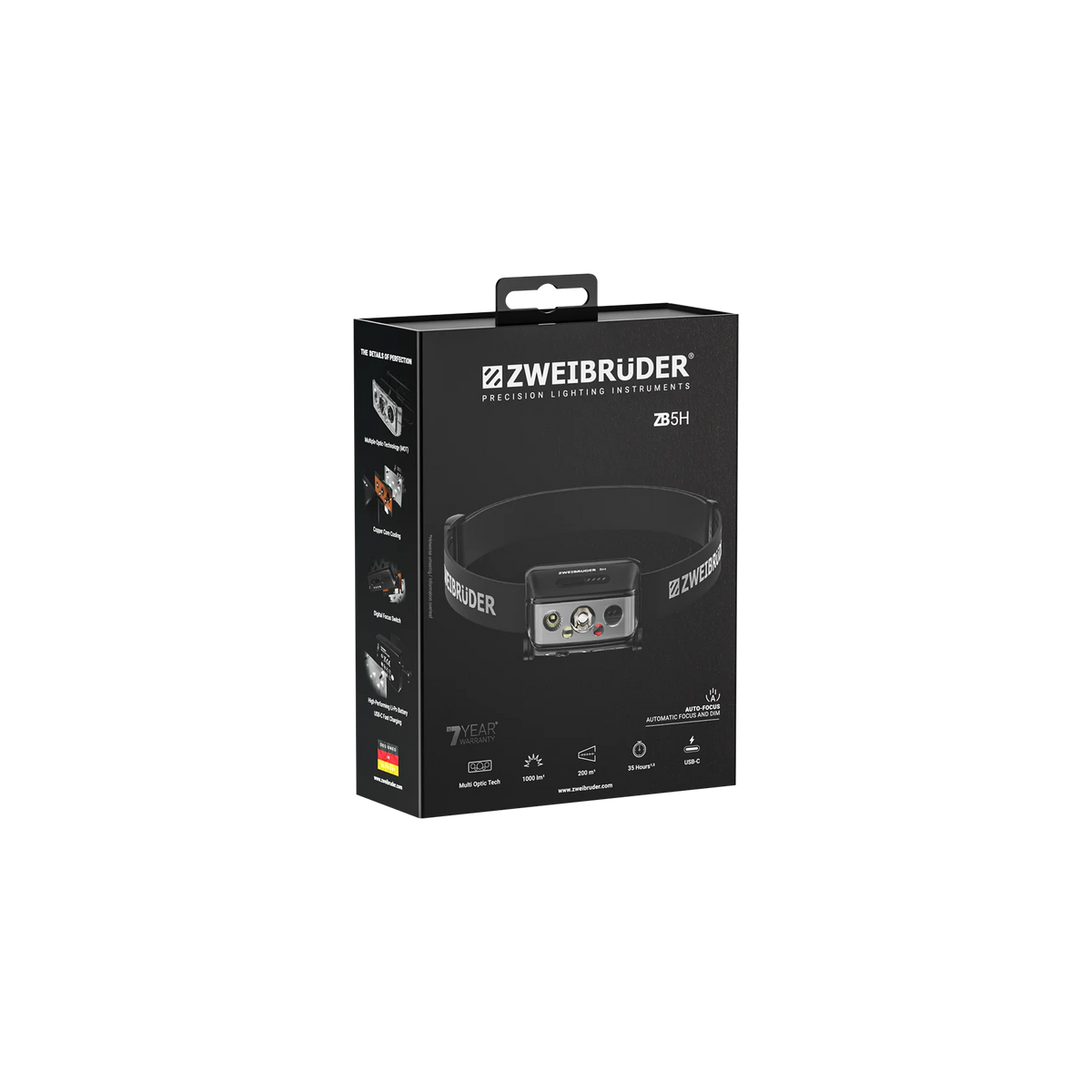 Zweibruder ZB5H Headlamp 1000 Lumen