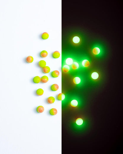 Inova Hi-Vis Duo Round Glow Beads 6mm