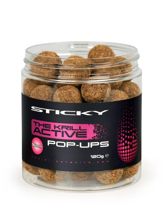 Sticky Baits The Krill Active Pop-Ups 16mm (120g Topf)