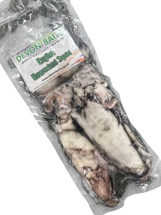 Devon Baits Squid Unwashed English 400g Loligo