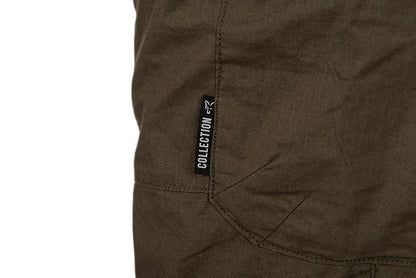 Fox Collection Light Weight Cargo Shorts Green & Black