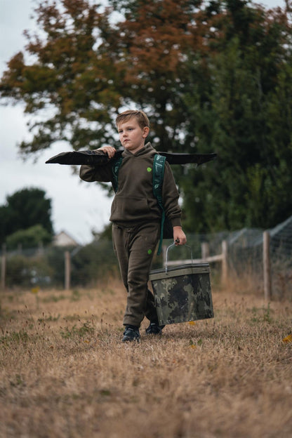 Korda Kids Kore Hoodie Dark Olive