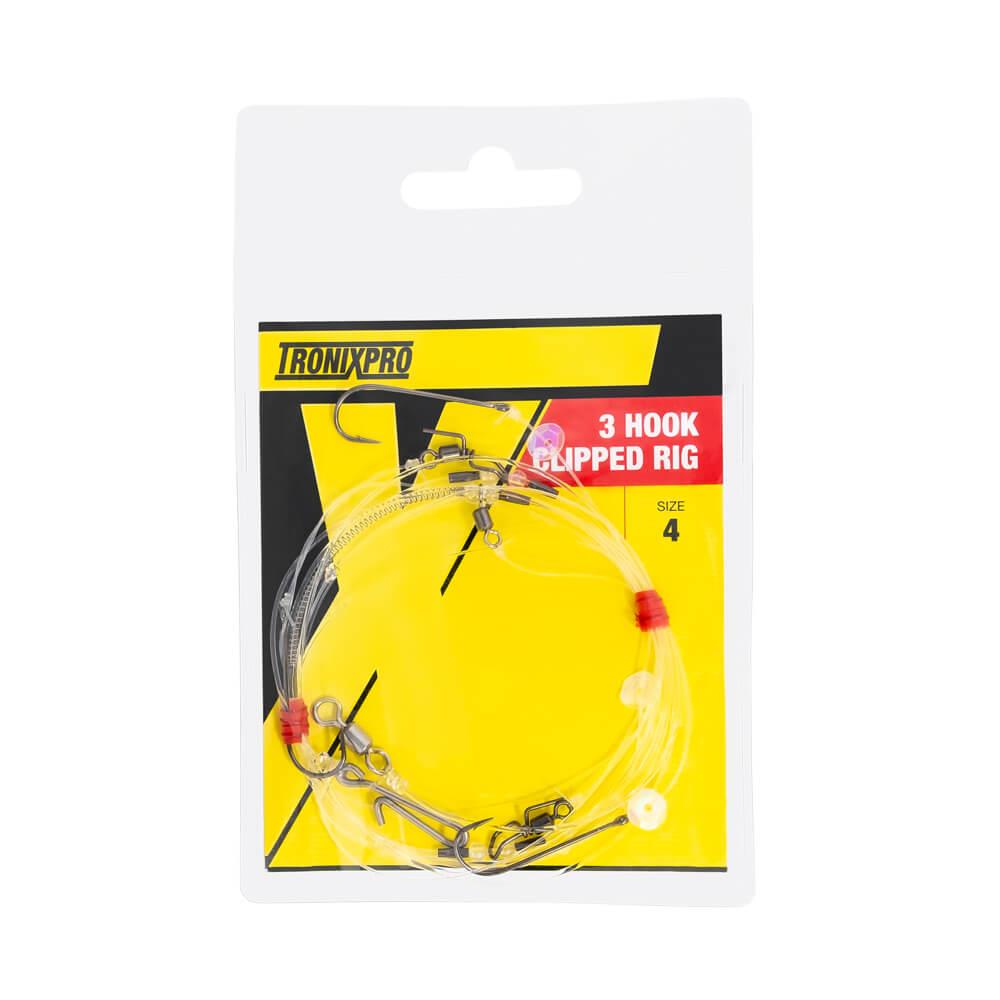 TronixPro Hand Tied Rig 3 Hook Clipped