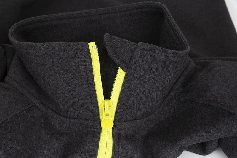 Fox Matrix Minimal Black Marl 1/4 Zip Sweater