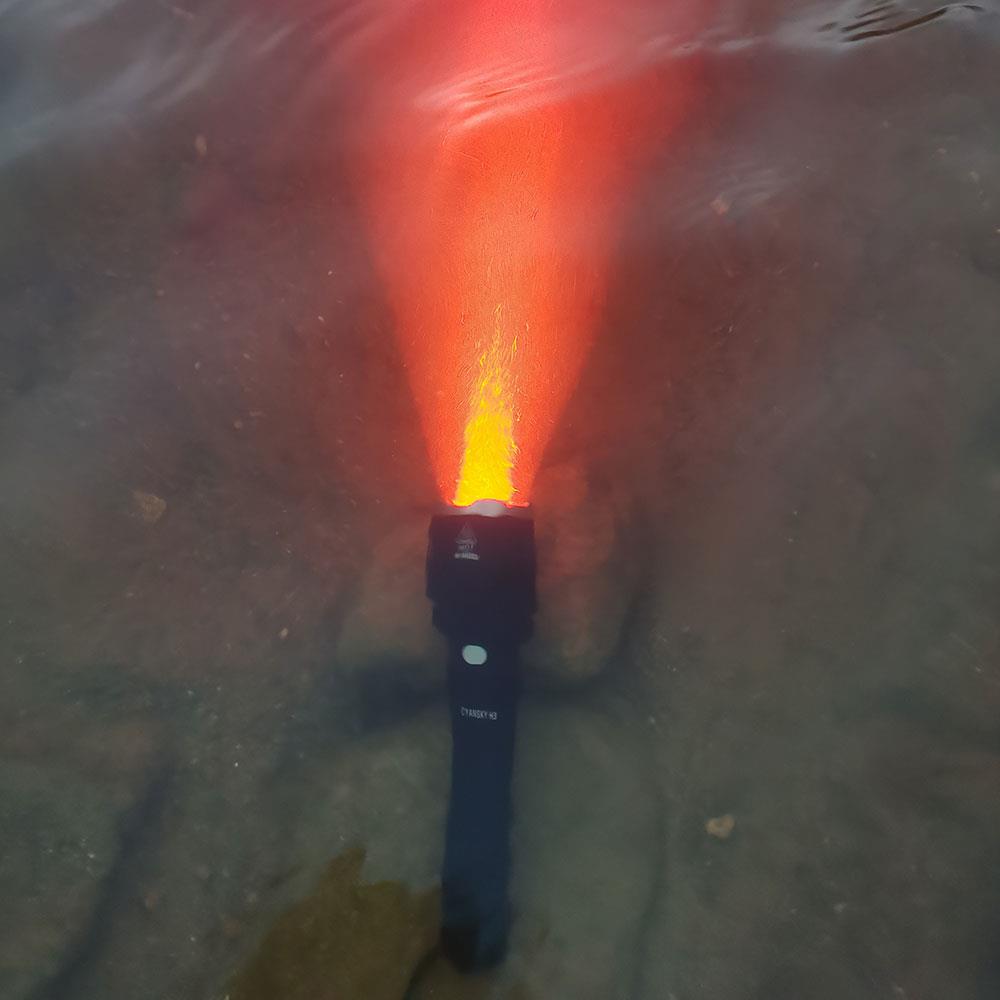 Cyansky Multi Colour Hunting Flashlight 1300 Lumens 400m