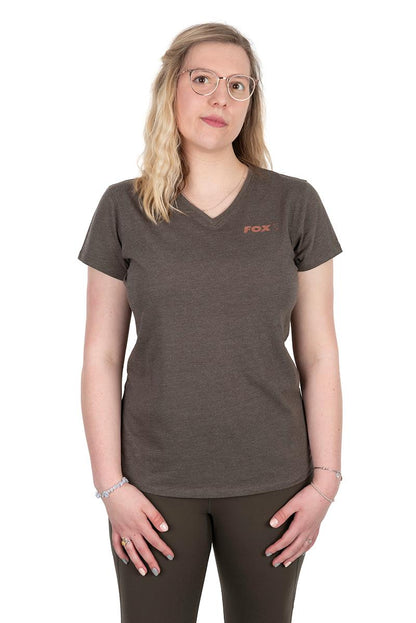 Fox Womens V Neck T-Shirt