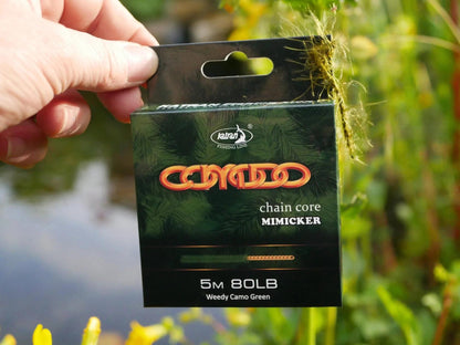 Katran Chain Core Comodo Mimicker Weedy Camo Green 80lb 5m