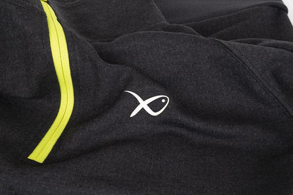 Fox Matrix Minimal Black Marl 1/4 Zip Sweater