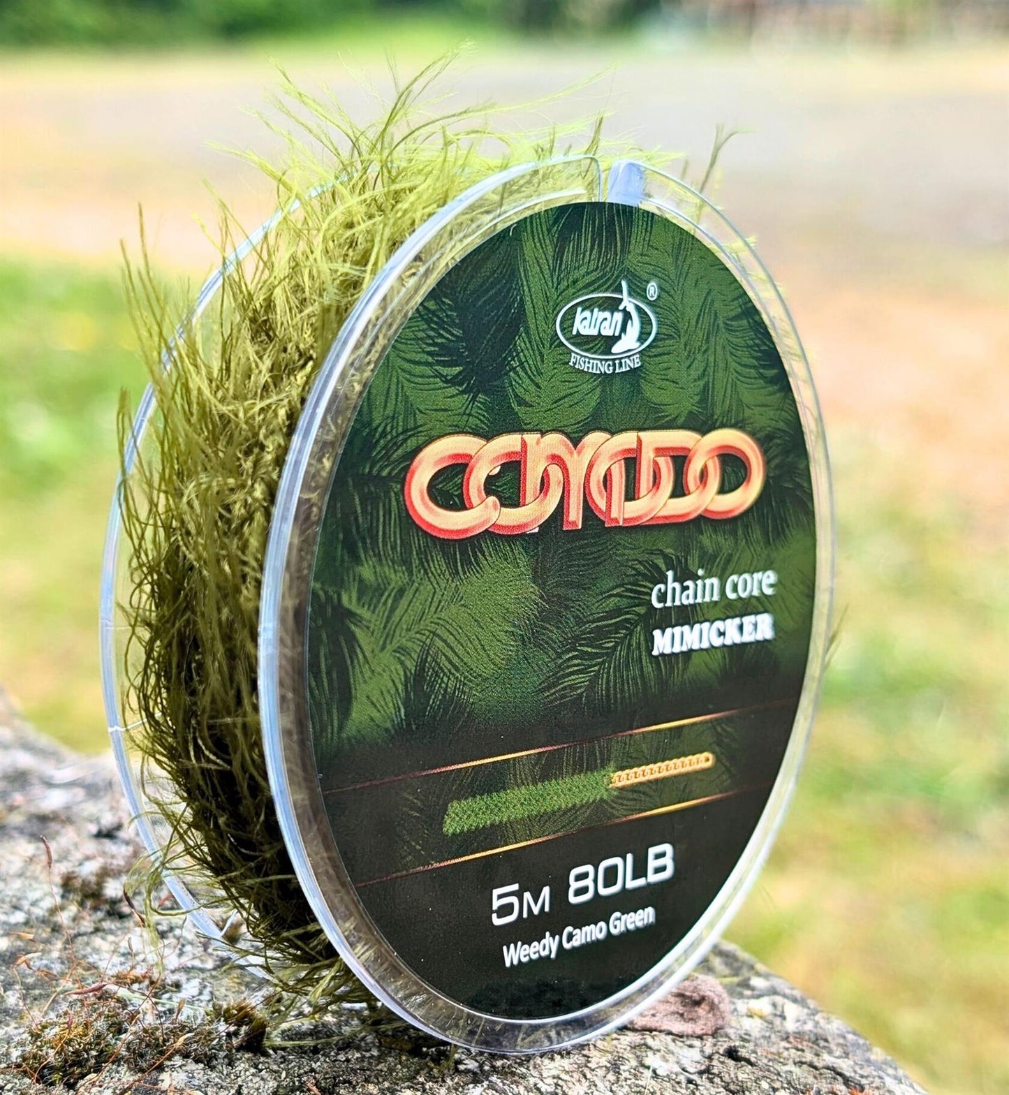 Katran Chain Core Comodo Mimicker Weedy Camo Green 80lb 5m