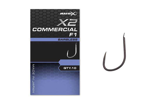 Matrix X2 Commercial F1 Hook - Spade Barbless