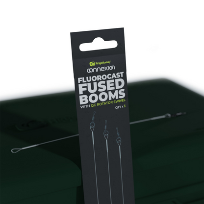 RidgeMonkey FluoroCast Fused Booms with QC Rotator Swivel 7” 18cm