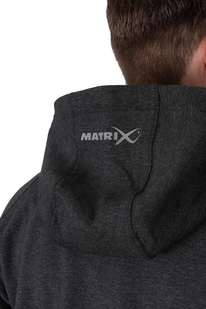 Matrix Charcoal Marl Zip Hoody