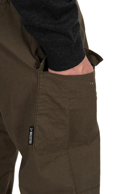 Fox Collection Light Weight Cargo Trouser Green & Black