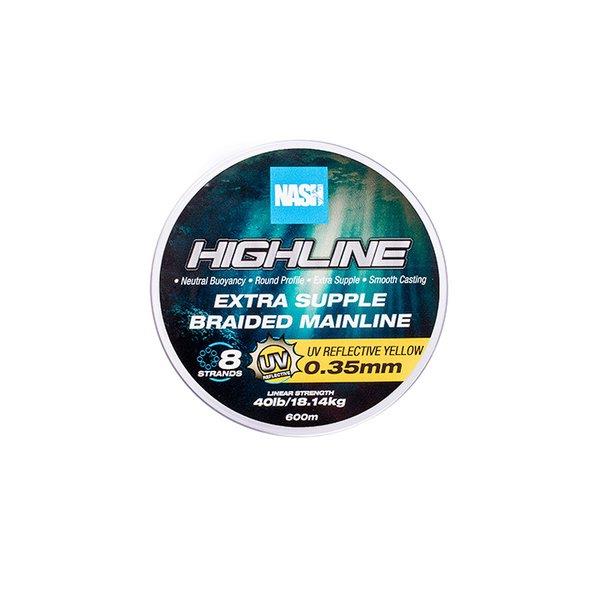 Nash Highline Extra Supple Braid UV Yellow
