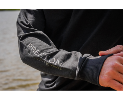 Preston Black Minimal Sweatshirt