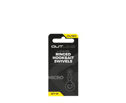 Avid Outline Mirco Ringed Hookbait Swivel - Size 19