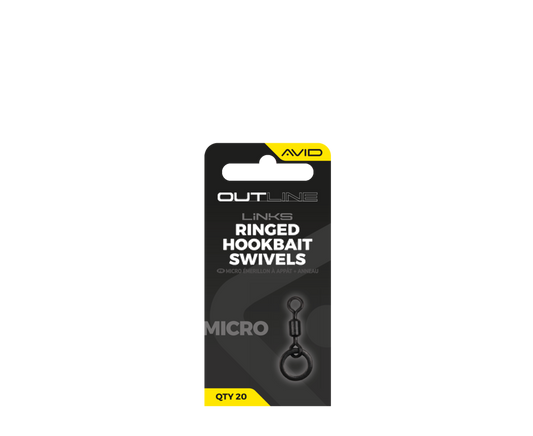Avid Outline Mirco Ringed Hookbait Swivel - Size 19