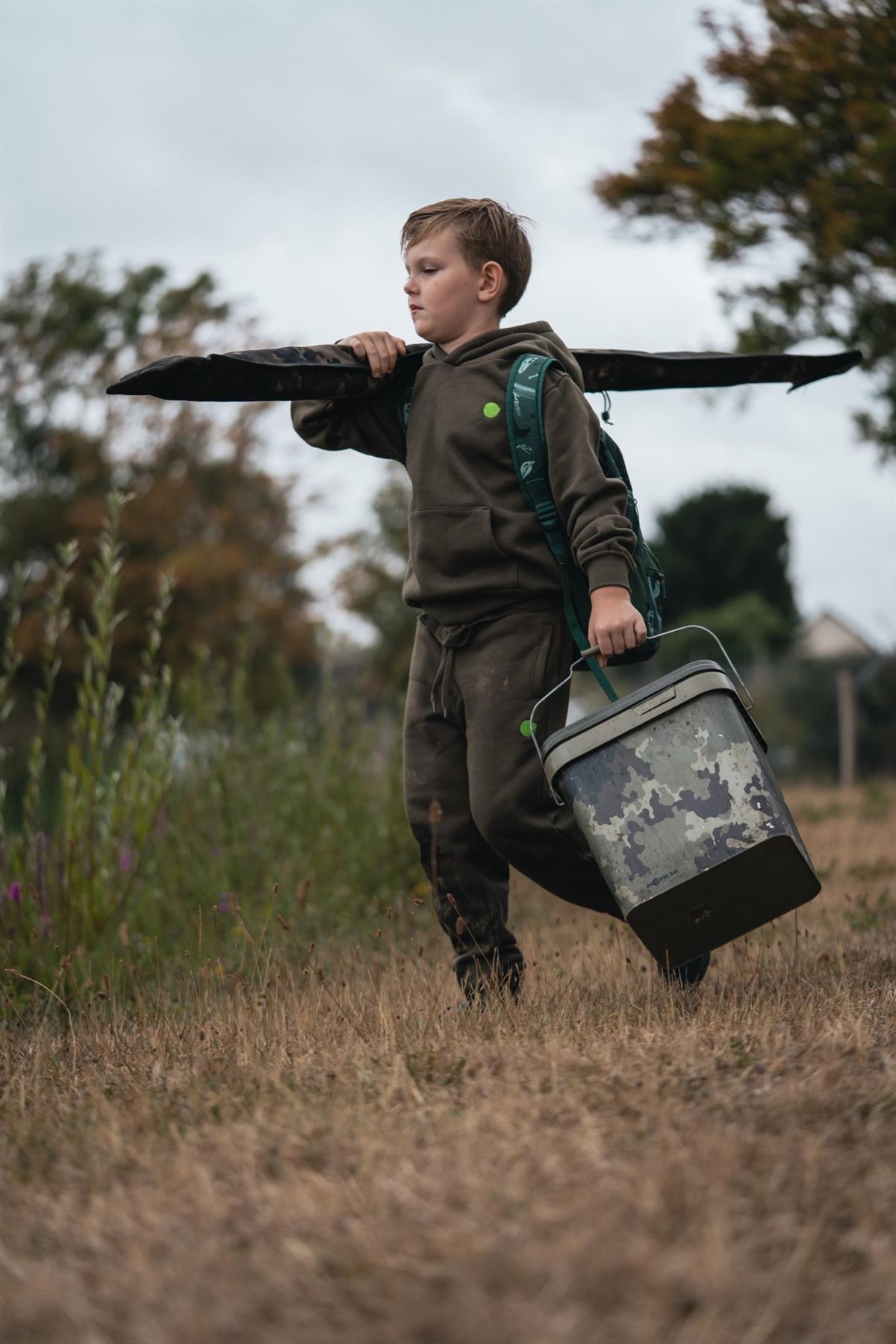 Korda Kids Kore Hoodie Dark Olive