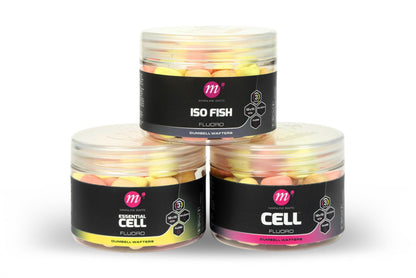 Mainline Fluoro Dumbell Wafters 12x15mm PYW Mix