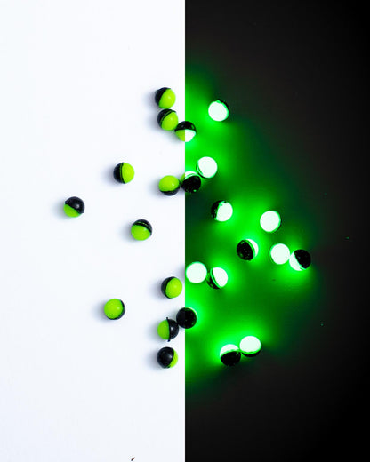 Inova Hi-Vis Duo Round Glow Beads 6mm