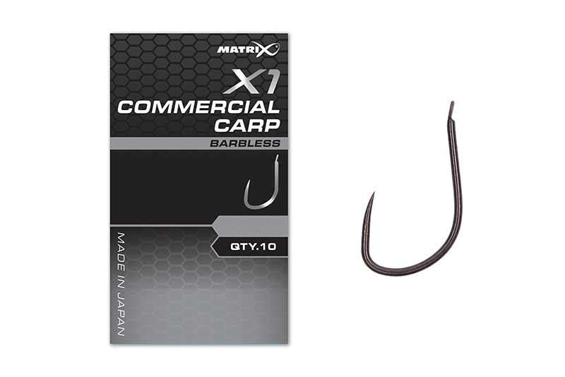 Matrix X1 Commercial Carp Hook - Spade Barbless