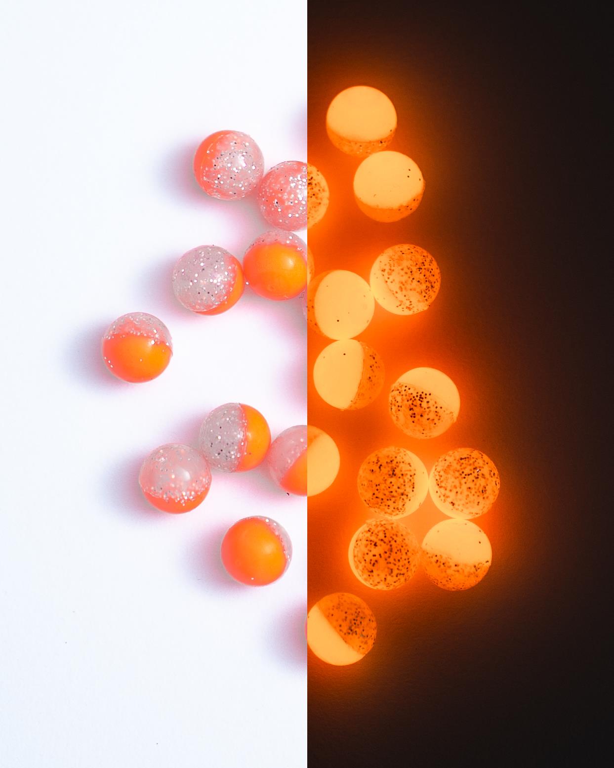 Inova Hi-Vis Duo Round Glow Beads 6mm