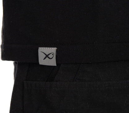 Matrix Large Fade Logo T-Shirt Black/Grey