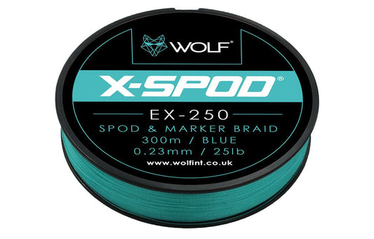 Wolf X-Spod EX-250 Spod & Marker Braid 25lb 300m Blue